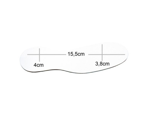 MZP 532 Вестибулярное зеркало Acteon, 155x40x38 мм, покрытие CHROMIUM
