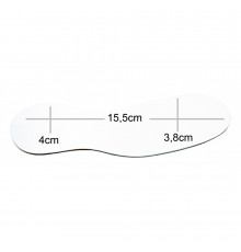 MZP 536 Вестибулярное зеркало Acteon, 155x40x38 мм, покрытие PURE REFLECT