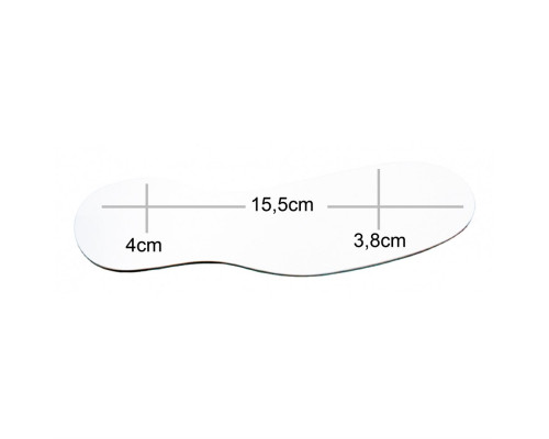 MZP 536 Вестибулярное зеркало Acteon, 155x40x38 мм, покрытие PURE REFLECT