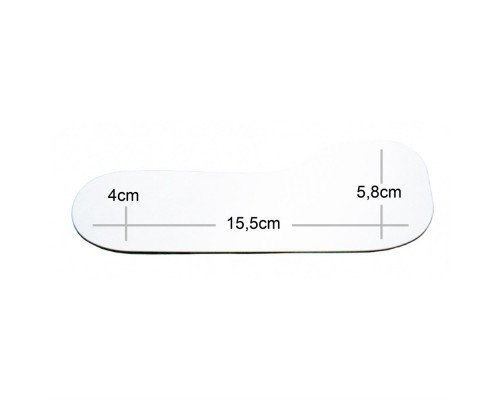 MZP 556 Лингвальное зеркало широкое Acteon, 155x40x58 мм, покрытие PURE REFLECT