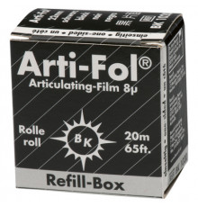 Артикуляционная фольга Arti-Fol BK 1020 чернаяя односторонняя 20мх22мм, ультратонкая 8 мк, Bausch