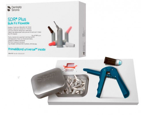Набор SDR plus Starter Kit в капсулах - жидкотекучий материал для жевательных зубов Dentsply (45 капсул по 0,25 г), арт. 60603047