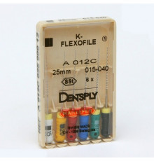 K-Flexofile 21 мм №025 (K-File повышенной гибкости) Dentsply Maillefer (уп. 6 шт.), A012C02102512