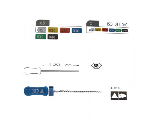 K-FlexoReamer 31 мм №025 Dentsply Maillefer (уп. 6 шт.), А011С031025