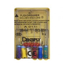 K-Flexofile Golden Mediums 25 мм №012 (K-File укороч. шаг, промежуточный размер) Dentsply Maillefer (уп. 6 шт.), A012I02501200