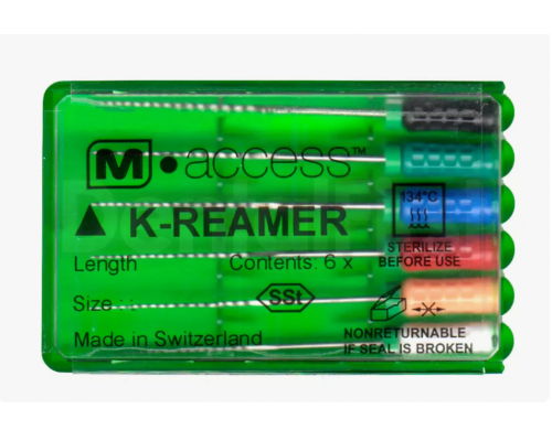 K-Reamer M-Access 25 мм №020 Dentsply Maillefer (уп. 6 шт.), A11MA02502012