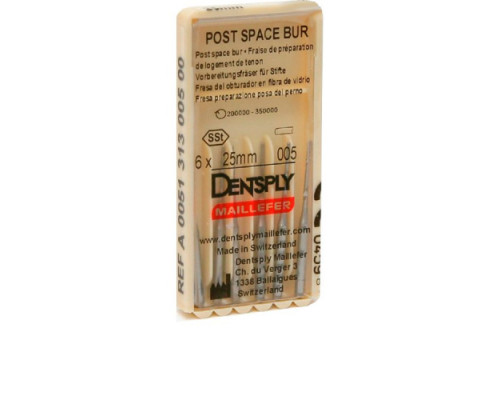 PostSpaceBur 25 мм №007 Dentsply Maillefer (уп. 6 шт.), А005131300700