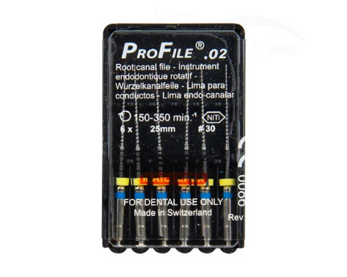 ProFile 04 RA 25 мм №45-90 Dentsply Maillefer (уп. 6 шт.), A011N22590700