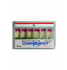 Штифты бумажные Dispodent 02 №10 (200шт)