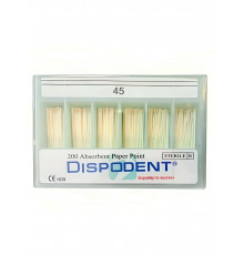 Штифты бумажные Dispodent 02 №45 (200шт)
