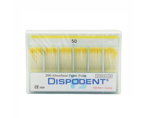Штифты бумажные Dispodent 02 №50 (200шт)