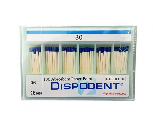 Штифты бумажные Dispodent 06 №30 (100шт)