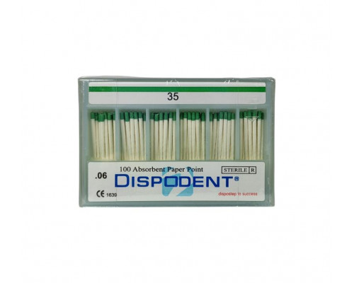 Штифты бумажные Dispodent 06 №35 (100шт)