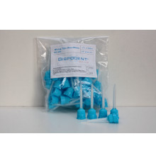 Насадки для смешивания стоматологических материалов Dispodent Mixing Tips Blue/White (Синяя/Белая, длина 76 мм, 50 шт.), Dispodent