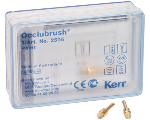 Щеточки полировочные Occlubrush острый кончик (3 шт.), 2505