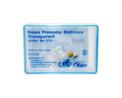 Матрицы Hawe Transparent Molar Matrices для премоляров (50 шт.), 773