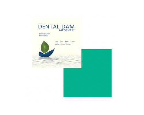 Листы латексные Medenta Dental Dam для коффердама толщина средняя, зеленые (36шт.)