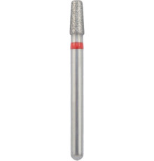 Бор алмазный 845KR-018F-FG форма конус, круглый кант, мелкое зерно (1 шт), NTI