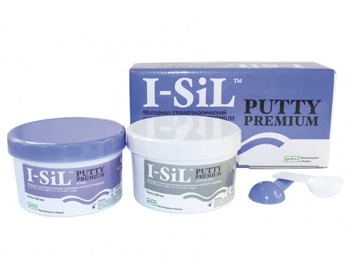 I-SiL Premium Putty - А-силиконовый оттискный материал (290г х 2 банки) Spident, 7151RG
