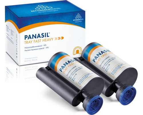 Panasil tray fast heavy Refill pack  базисный слепочный материал, быстротвердеющий для машинного смешивания (2 х 380 мл), Kettenbach 14705