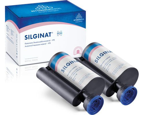 Silginat Refill - силиконовый аддитивный материал для машинного смешивания (2х380мл), Kettenbach 14713