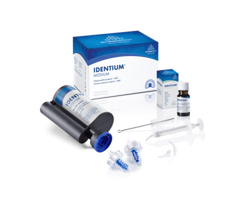 Identium Medium Fast - среднетекучий оттискной материал, короткое время прибывания во рту (2 х 380 мл), Kettenbach 14719