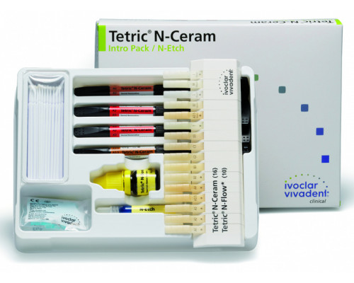 Tetric N-Ceram Intro Pack 4x3.5g/N-Etch - Наногибридный композит светового отверждения